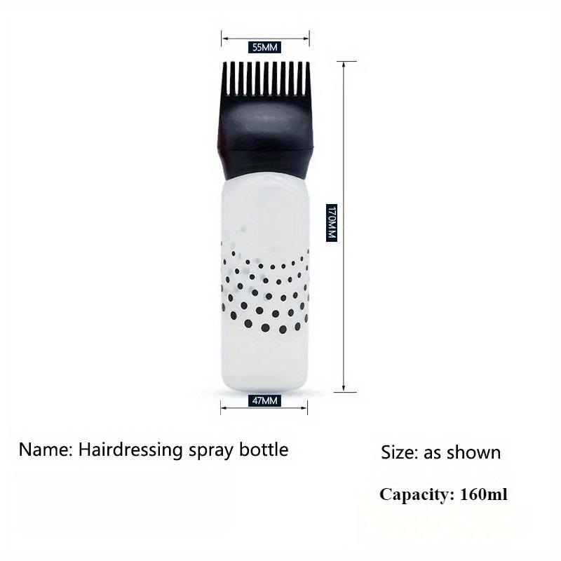 1Pcs 160ml Refillable Hair Coloring Bottle Applicator Comb Plastic Dyeing Shampoo Hair Comb Bottle Salon Hair Coloring Tools Supplies