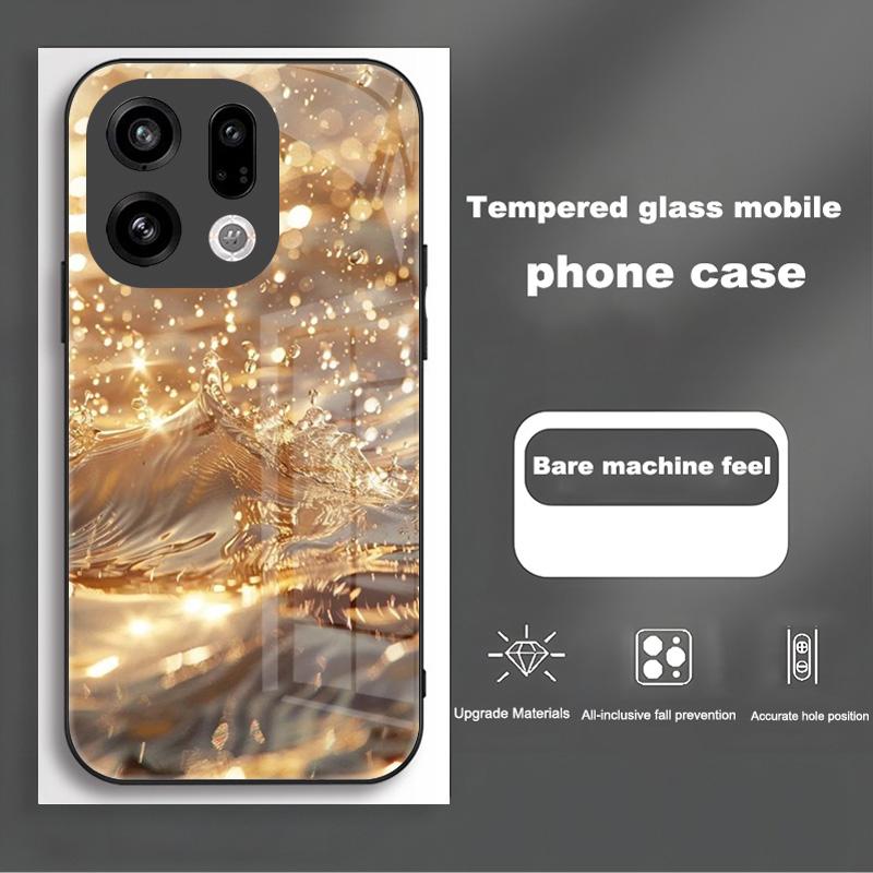Tempered Glass Phone Case For OPPO Find X9 X9Pro 5G Fashion Shockproof Hard Back Cover For OPPO FindX9 X 9 Pro Protective Capa