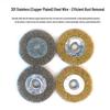 4-Inch Stainless Steel Wire Wheel for Angle Grinders - Rust Removal & Polishing