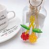 Stylish Cherry Keyring Pendant Fruit Shapes Phone Charm Detachable Phone Lanyard
