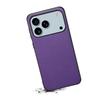 Etui na iPhone 17 Pro Skóra z fakturą cielęcą + PC + TPU Pokrowiec na telefon