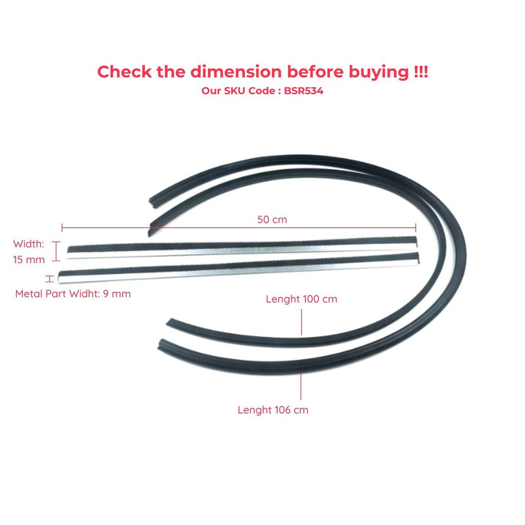 BSR534 Takluckstätning Borstpackning Metallgummi Set för Mercedes W114 W115 W108 W109 W123 S123 C123 190 W201 W116 W126 C126 W110 W111 W112