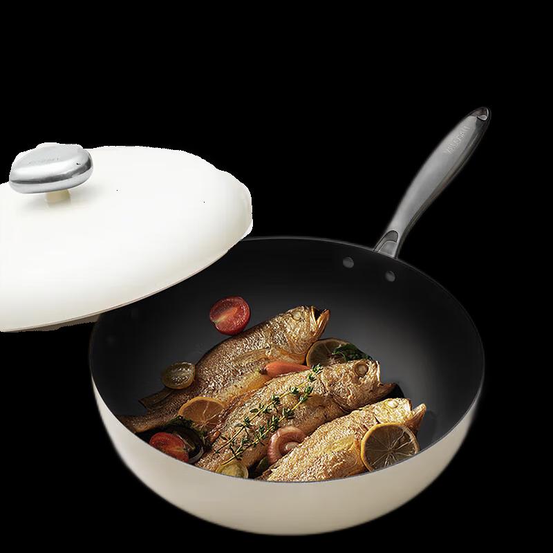 Wenlunshan Pure Titanium Coating-Free Non-Stick Frying Pan