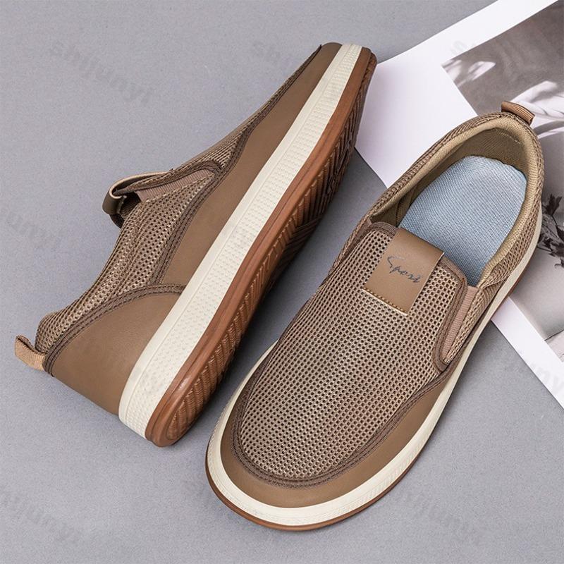 Men's Casual Shoes 2025 Fashion Men Leisure Sneakers Soft Sole Mesh Breathable Outdoor Anti Slip Comfortable Running Shoes