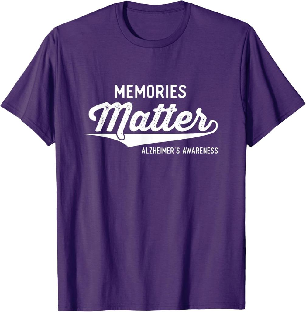 Wear Purple Alzheimers Awareness Gifts Memories Unisex T-Shirt