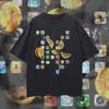 Klassiek Icon T-shirt Oversized Y2K Fruit Splash Esthetisch T-shirt Puur Katoen Mannen en Vrouwen Losse Pasvorm Retro Technologie Stijl