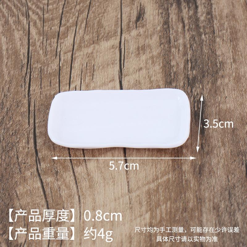 Mini Miniature Simulation Plate Small Bowl Tableware Diy Food Play Accessories Mini Container Play House Kitchen Toys