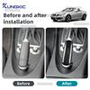 For Mercedes Benz SLK R171 2004 2005 2006 2007 2008 2009 2010 Car Handbrake Grips Trim Cover Real Dry Hard Carbon Fiber Sticker
