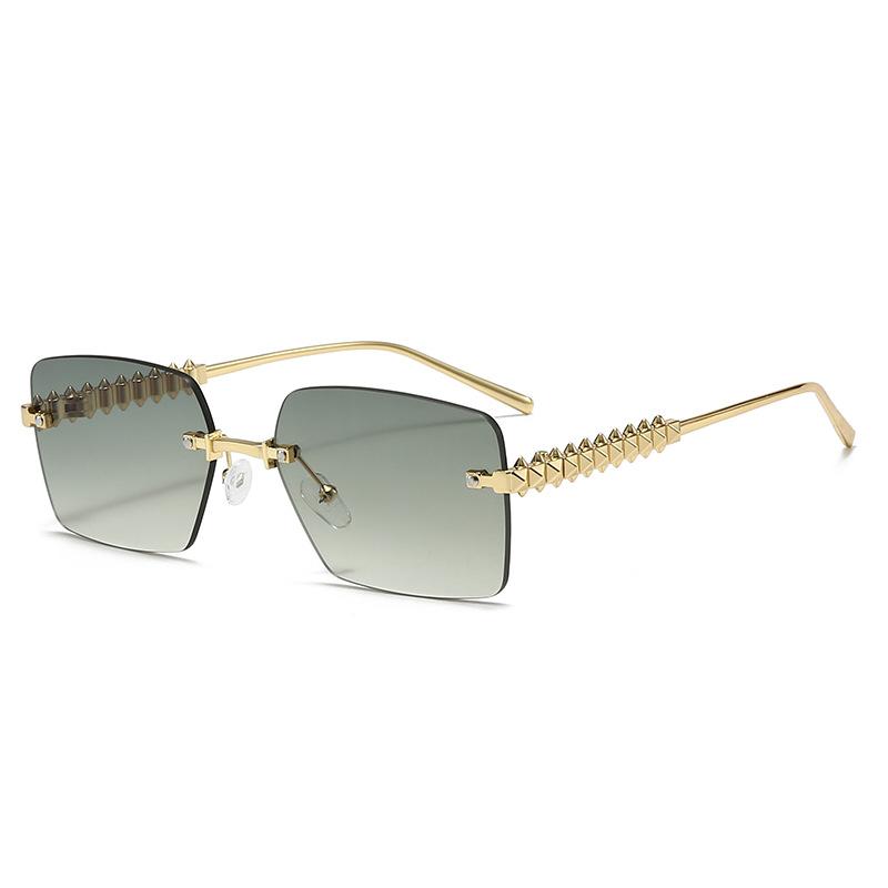 New Vintage Frameless Square Sunglasses Women Men Rectangle Sun Glasses Female Eyewear Sunglasses for Male Female Eyeglasses
