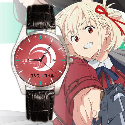 SUQ Licorice Recoil Wristwatch Nishiki Chizuku Inoue Takina Character Impression Style Digital Quartz Watch Cute Birthday Christmas Gift Present Moe