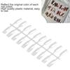 200pcs False Nail Tips Transparent Nail Art Color Style Display Tips Nail Art Supplies
