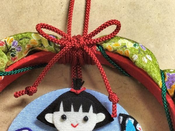 Chirimen Craft Kit Day Pukupuku Wreath - Children's