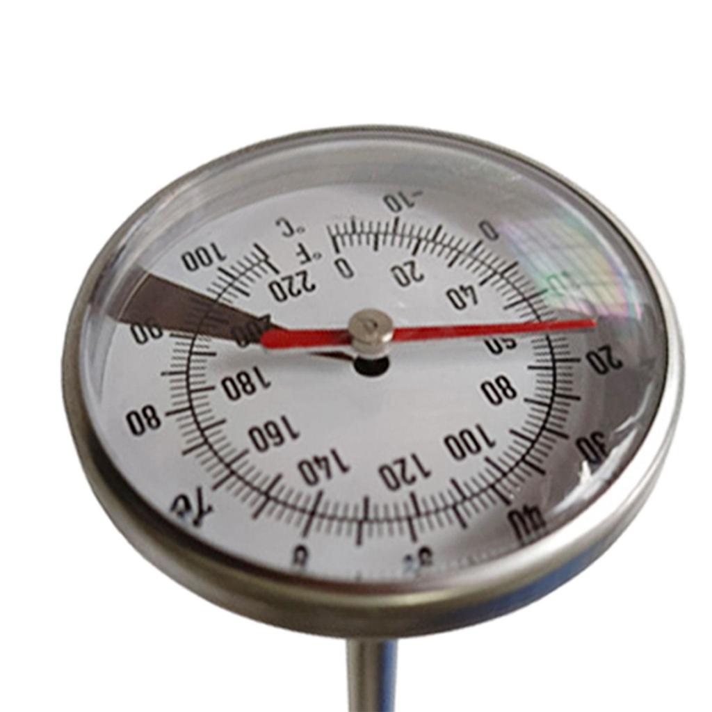 Kovový teploměr Závit M8 Kuchyňské doplňky Teploměr na kávovou konvici pro hluboké smažení, mléko, kávovou konvici, grilovací teploměr