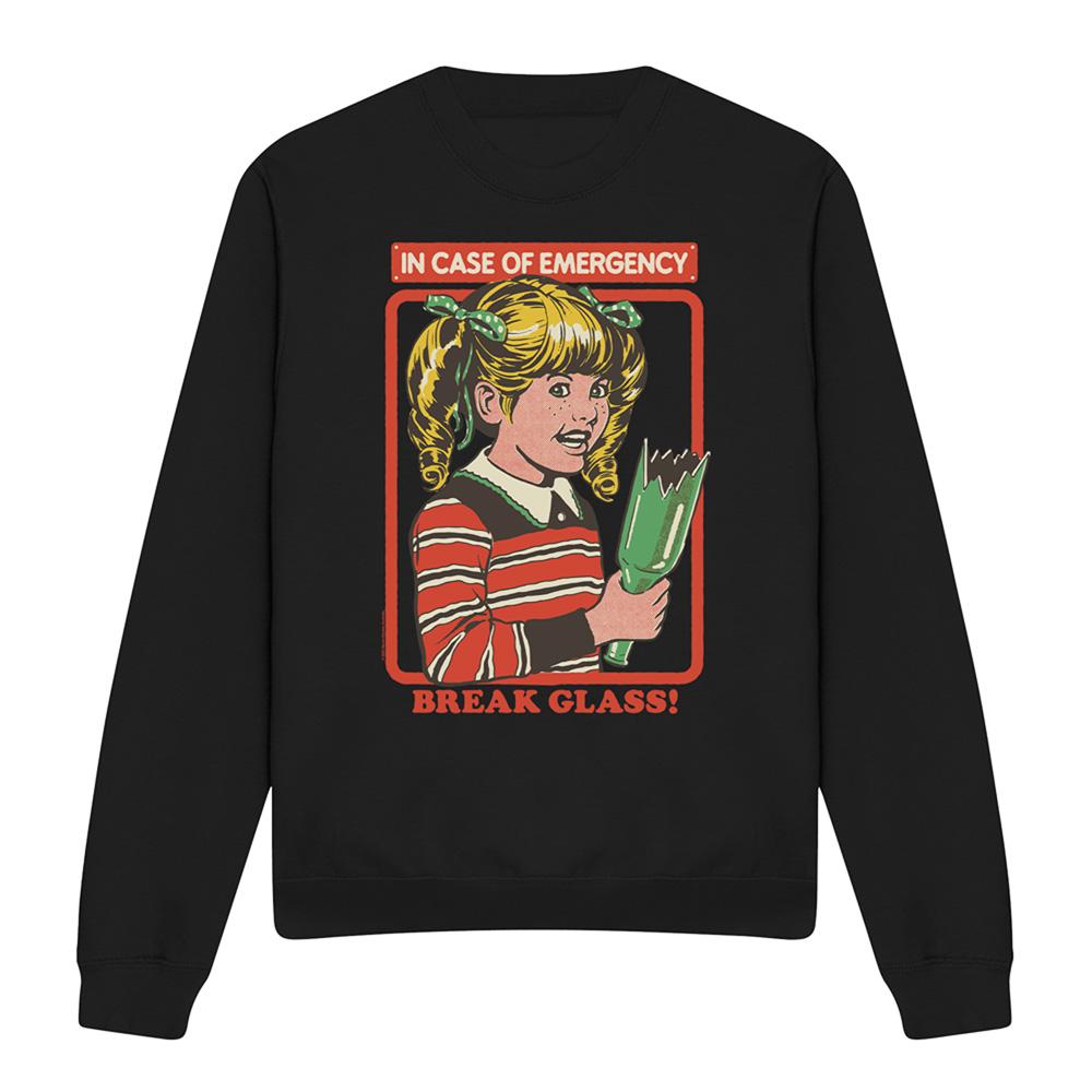 Steven Rhodes Unisex Adult Break Glass Sweatshirt