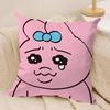 Cartoon OOpanchu Usagi Cushion Cover Silky Short Plush Invisible Zipper Dustproof Sofa Pillow Case For Home Decor