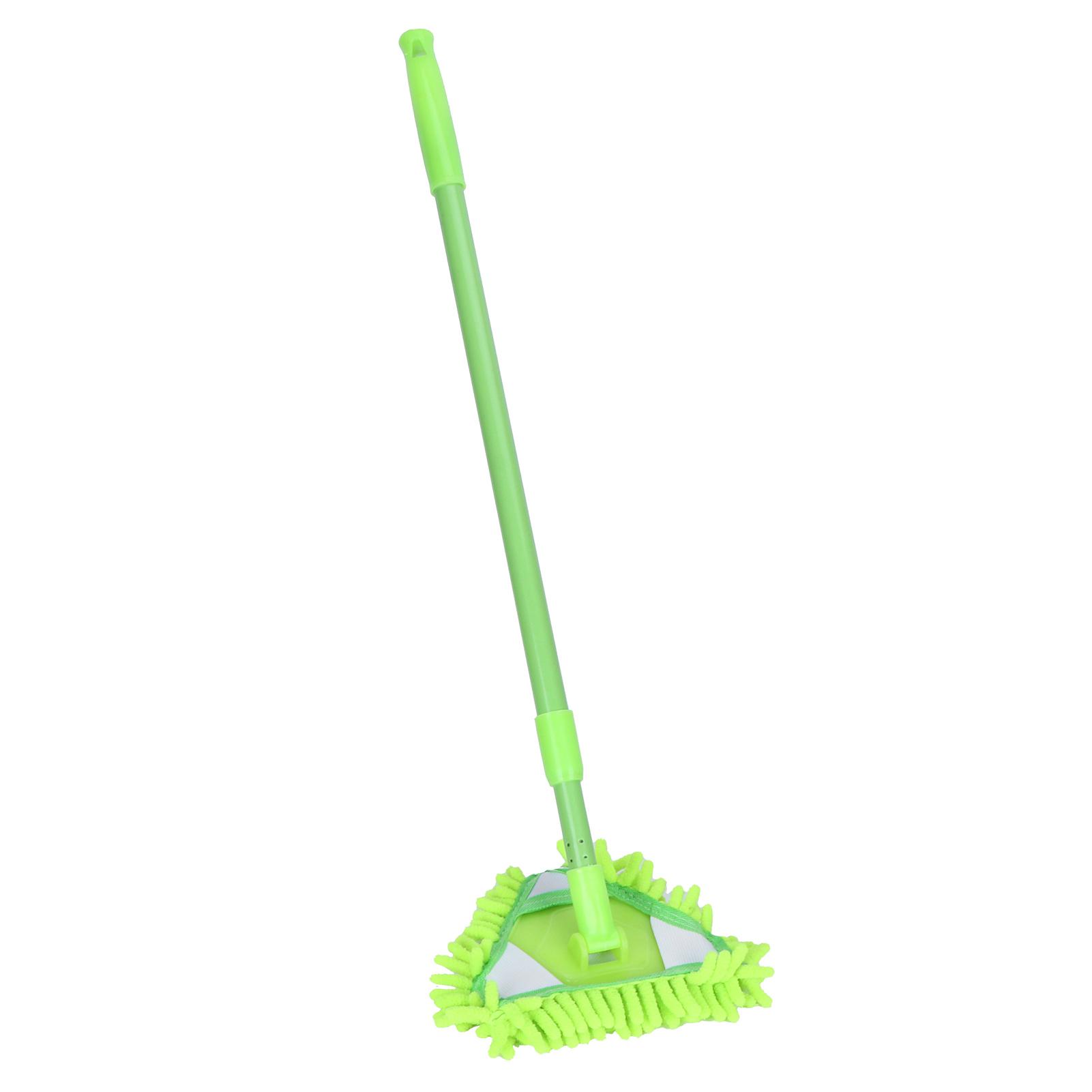 

Extendable Mop 180 Degree Rotatable Triangular Cleaning Mop Home Wall Ceiling Floor Cleaning