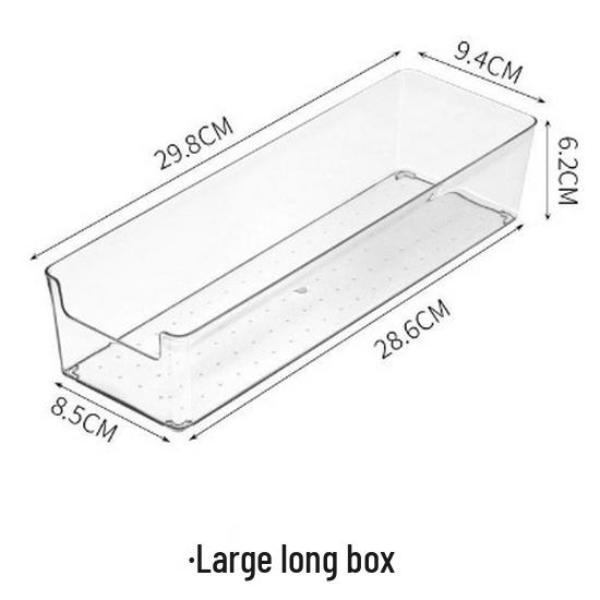 Acrylic Transparent Desk Drawer Organizer for Stationery and Cosmetics
