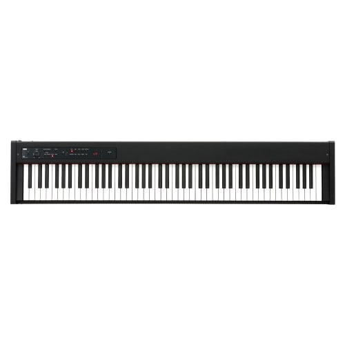KORG D1 88-Key Digital Piano for Beginners, Made In Japan RH3 Keyboard, Damper Pedal, Music Stand Included, Repeated Notes, Black