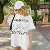 Simple Retro Printed Mountain Pattern Cartoon Style Street Womens Round Neck Clothing Tshirt Womens Summer Trend Tshirt