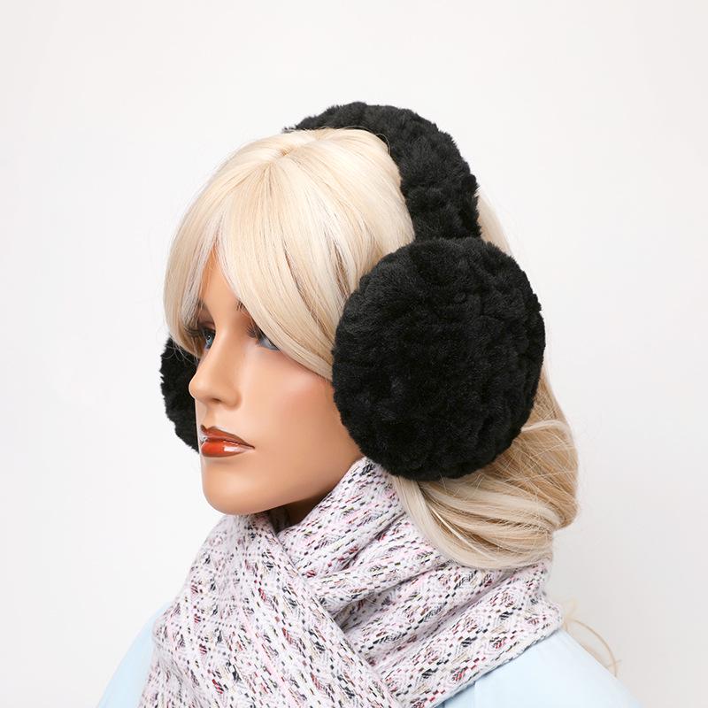 2024 Women's Winter Velvet Earmuffs: Thickened, Foldable Design for Warmth Outdoors