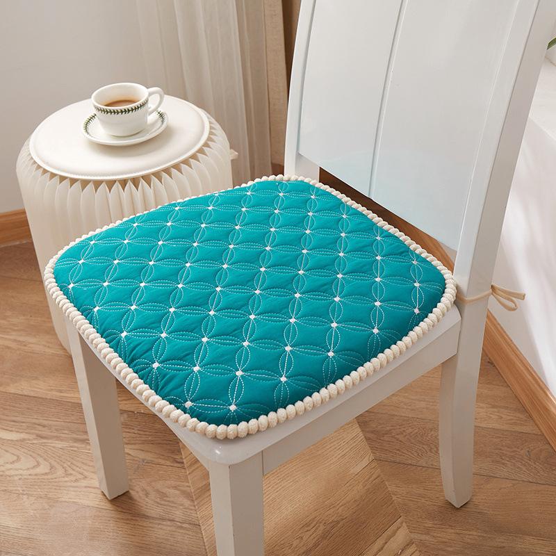 

Подушка для стула из однотонной нескользящей пены с эффектом памяти, мягкая и удобная подушка для офисного стула, подушка для обеденного стула, подушка для домашнего стула 45*43 cm зелёный