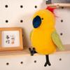 23cm Kawaii Parrot Plush Toys Cartoon Simulated Budgerigar Doll Soft Adorable Animal Sleeping Pillow Home Decor Stuffed Toy Gift