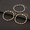 Nidin High Quality Simple Style Smooth Round Beads Charm Hand Bracelets 3 Colors For Female Copper Jewelry Wholesale Accessories