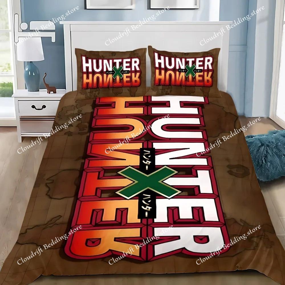 Anime Duvet Cover Pillowcase Bedding Set Hunter x Hunter Adult Boy Girl Bedroom Decoration Children Single Double Large Size