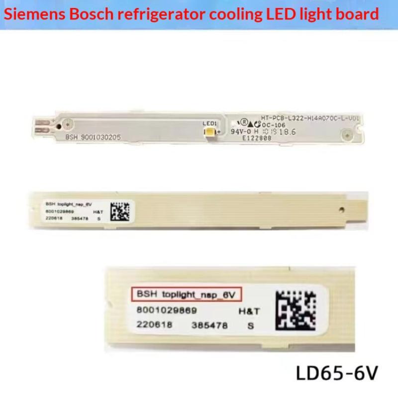 1Pcs Refrigerator Parts Light Bar Led Strip Light Bar For Siemens Bsh 9001030205 9001069888 3V / 6V Refrigerator Accessories