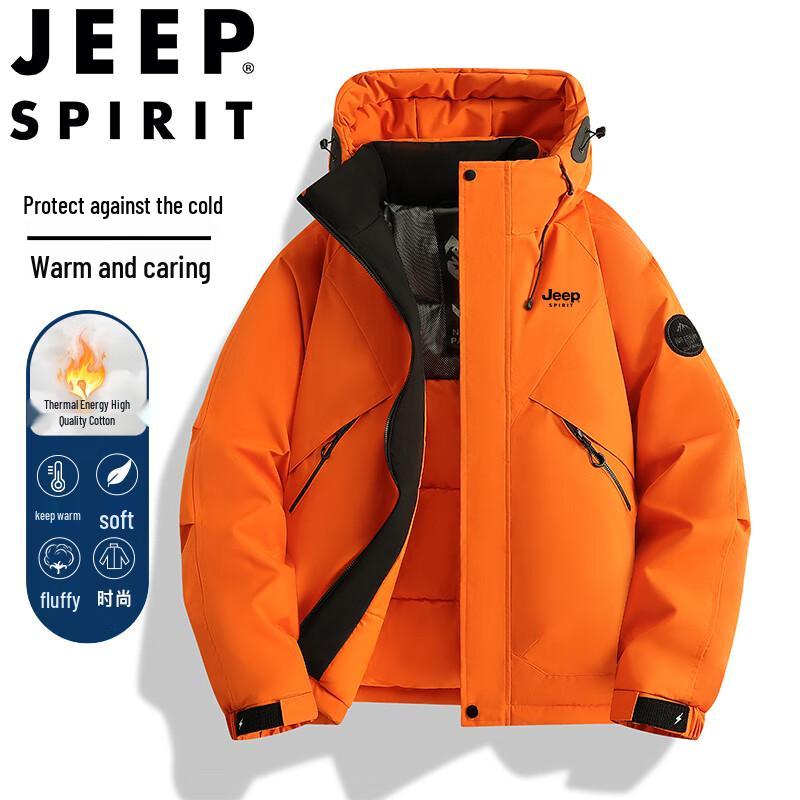 JEEP SPIRIT Men's Hooded Waterproof Winter Padded Jacket
