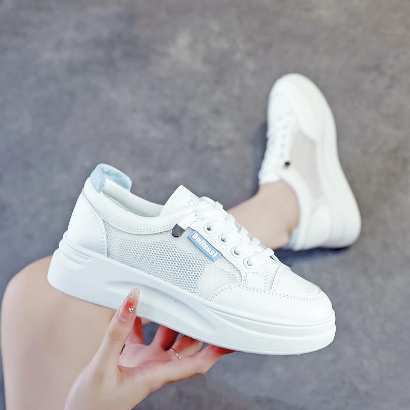 Acquista New Students Leather Casual Hollowout Shoes Women's Fashion