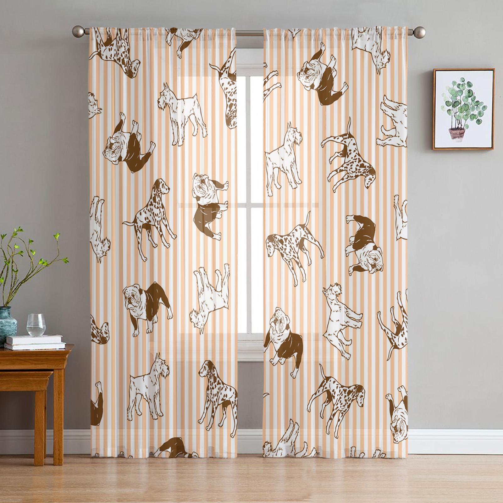 Прозрачные шторы для спальни — фото 16