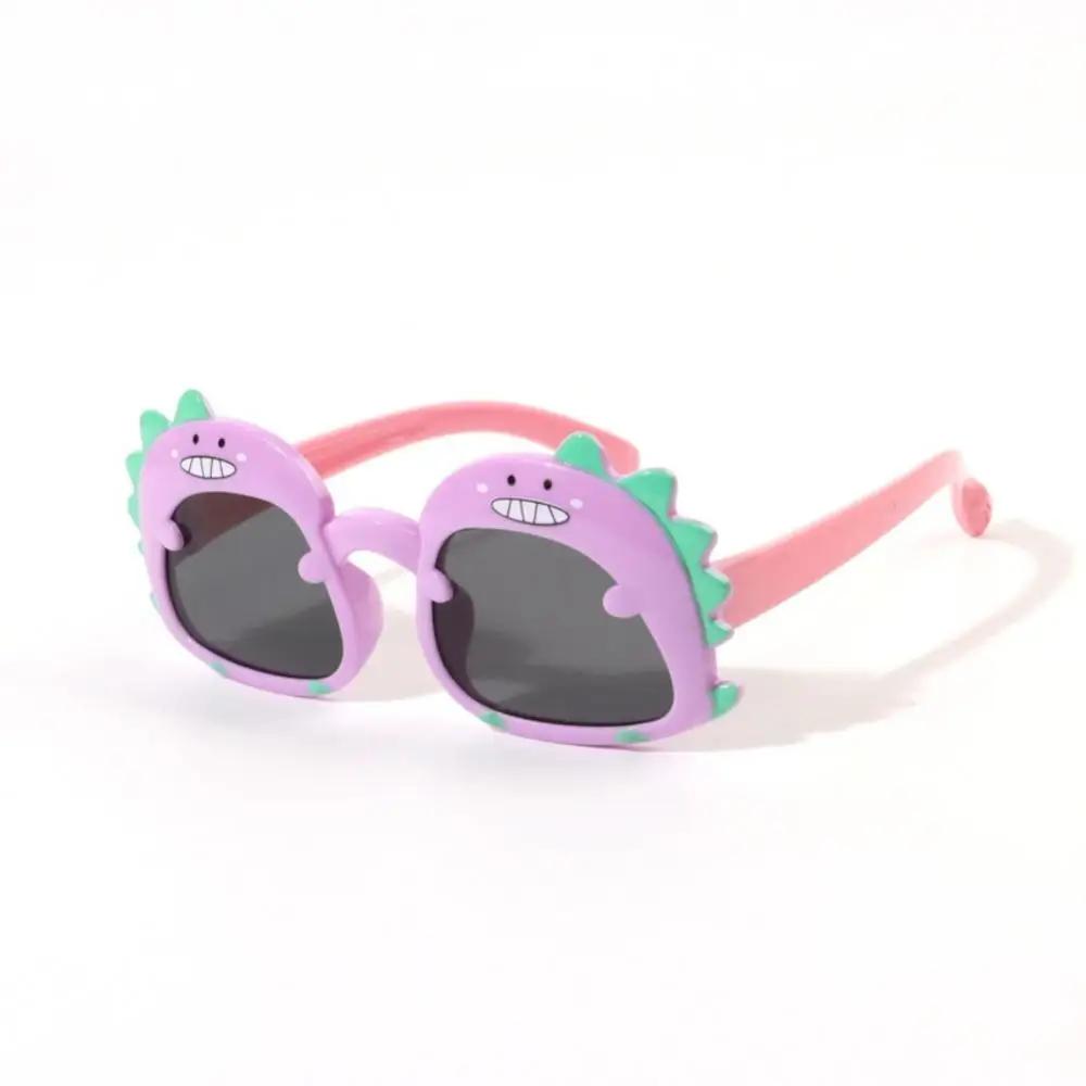 Summer Children Cute Dinosaur Cartoon Sunglasses Outdoor Sun Protection Sunglasses Baby Shade Glasses Kid Uv400 Sunglasses