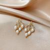 Individual Tree Branch Design Natural Freshwater Pearl 14K Gold Filled Ladies Tassels Stud Earrings  For Women Gifts