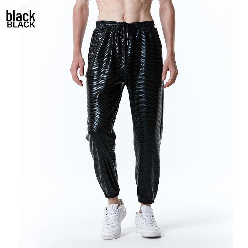 Herbst 2022 Herren Nachtclub Disco Leggings mit Diamantenmuster