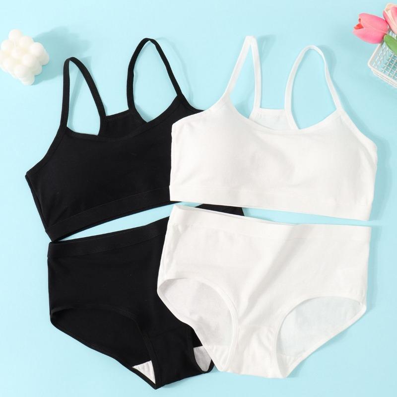 Dívčí podprsenka Bavlněné spodní prádlo pro náctileté tréninková podprsenka Set Studentská podprsenka Puberty Vest Brassiere Bras