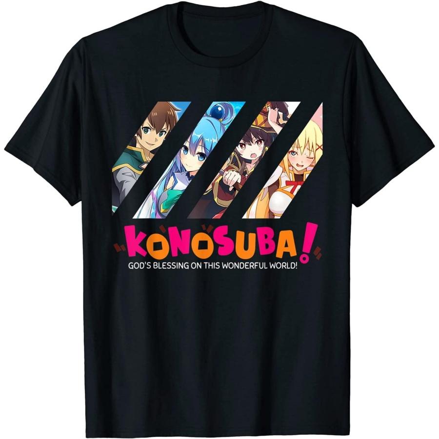 

Kiristyle Retro Japanese Anime KonoSuba Manga Animation Characters Art Unisex T-Shirt Men Women Birthday Gift XXXXXL різнокольоровий