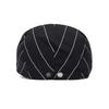 Striped Flat Cap Unisex Ivy Gatsby Newsboy Hat Adjustable Driving Cabbie Cap Casual Summer