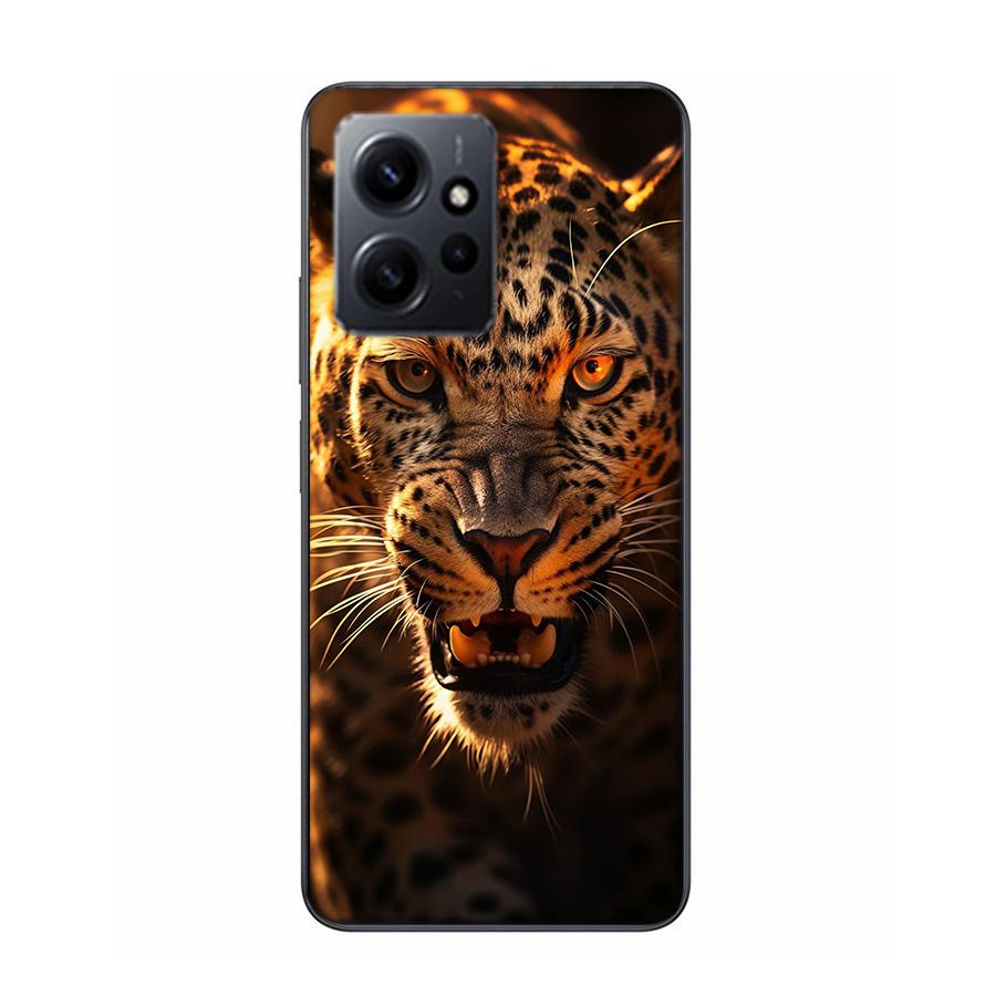 Majestätisches Leoparden-Handyhülle Für Redmi 12 13C 12C 15C 9 10 10C Note 13 Pro Plus 14 15 Pro 9T 9C 9A TPU Weiche Hülle Klare Handyhülle