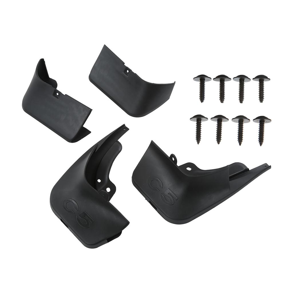 Car Mud 4pcs Guards Flaps Front Rear Maintenance With Screws Replacement For Citroen C5 20132016