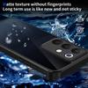 KEYSION Matte durchscheinende schwarze Handyhülle für Realme C85 4G 5G Silikon+PC Klare stoßfeste Rückabdeckung für OPPO Realme C85 Pro