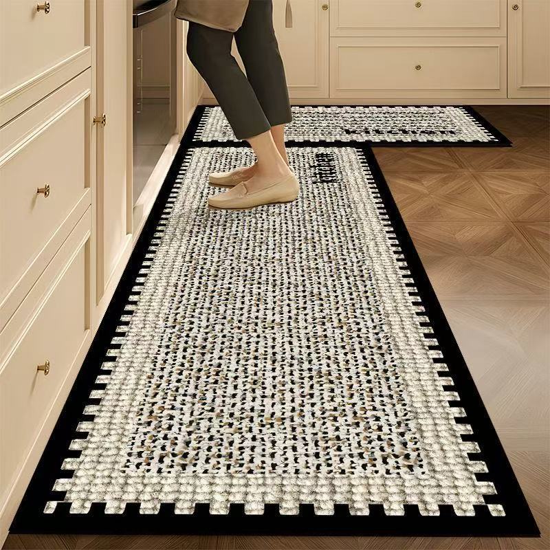 Vintage Diatomaceous Earth Carpet, Kitchen Floor Mat, Water Absorbing, Oil Absorbing, Anti Slip Foot Mat, Dirt Resistant Mat, Household Carpet