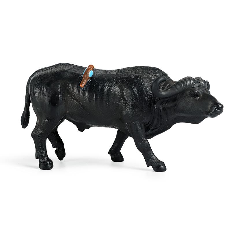 Children's Animal Farm Model: Dairy Cow & Buffalo Toy Figures