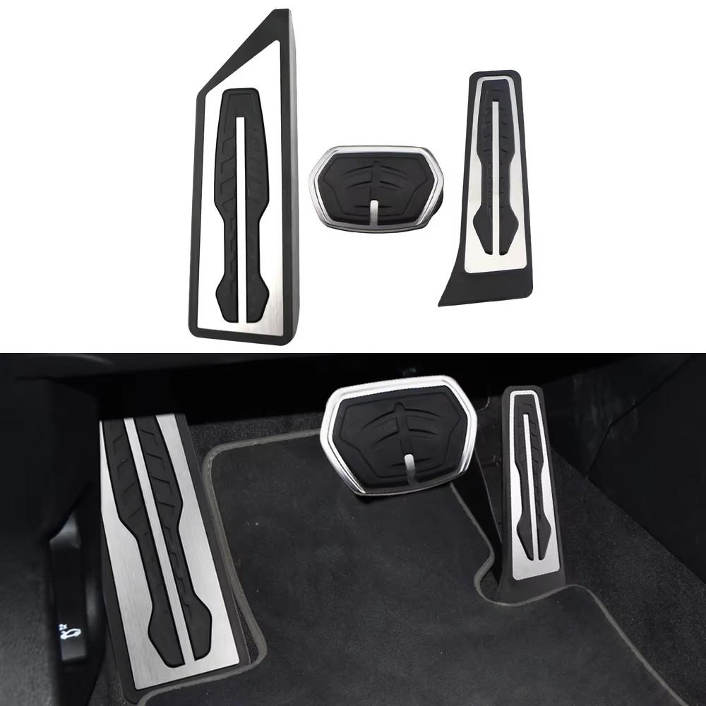 For BMW X1 X2 F48 F39 F45 F46 F40 Series 2016 2017- Car Fuel Accelerator Brake Pedal Cover Trim Non-Slip Pad Car Accessories