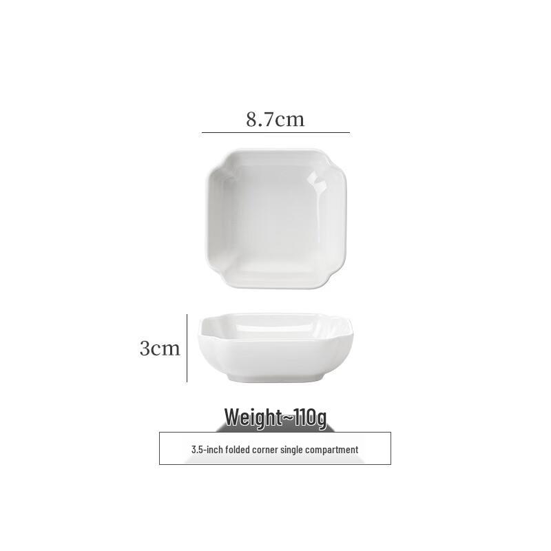 Pure White Ceramic Serving Plate