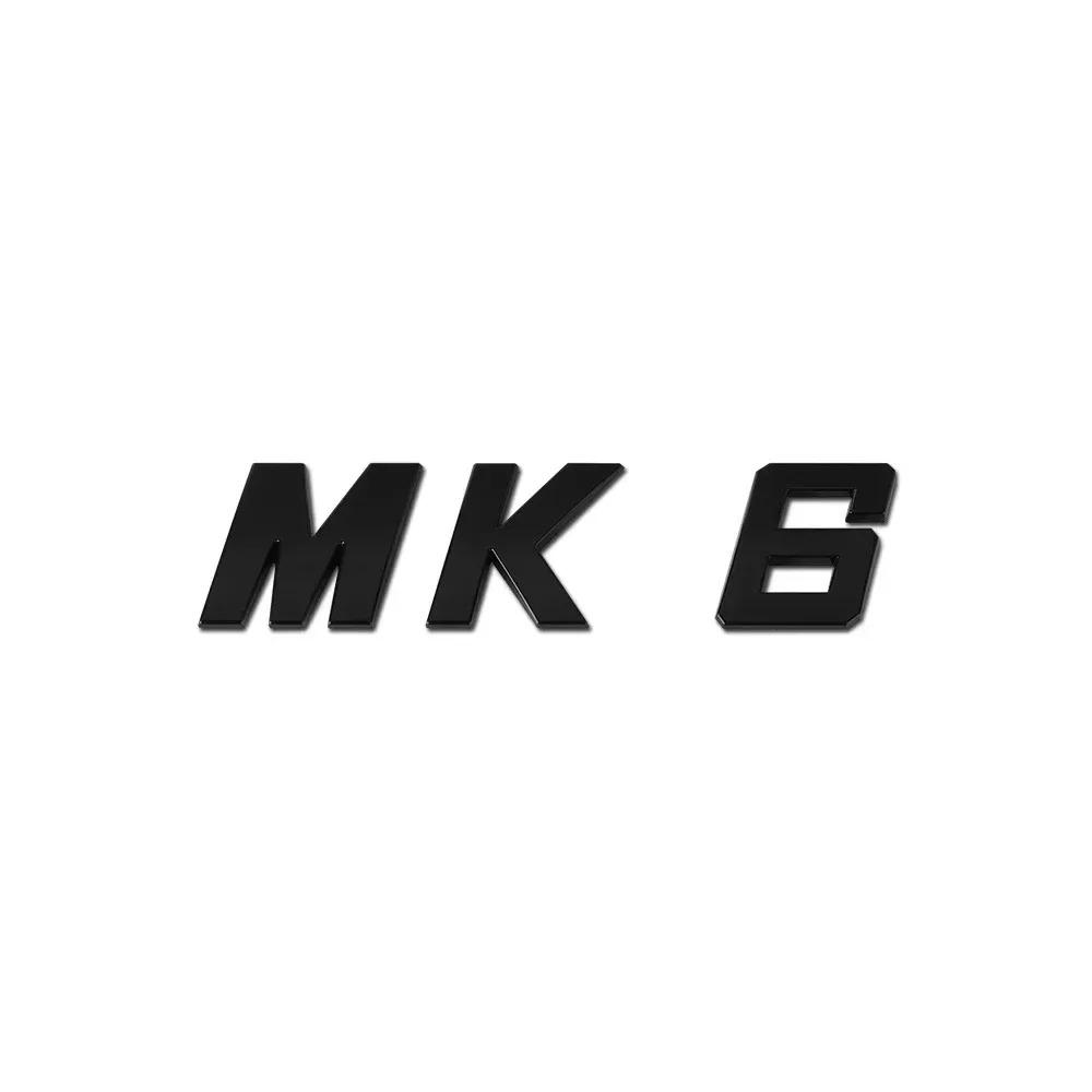 1Pc Bright Silver ABS Car Trunk Badge Sticker MK Series Letters Logo Decal For VW Golf MK5 MK6 MK7 MK7.5 GTI Passat Accessories PH5