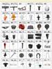 BMW-Compatible 350PCS Nylon Rivets for Car Body Panels & Interior Fasteners