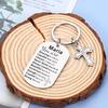 Personalized May Day Basket Gift with Bible Verse Keychain – Custom Name Cross Keychain for First Communion, Baptism – Compatible with Teens &