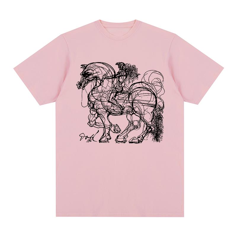 Don Quixote Vintage Tshirt Knight Picasso Art Painting Cotton Men T shirt New Tee Tshirt Womens Tops