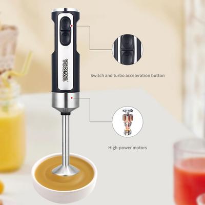 5 In 1 Hand Blender 400W 316 Stainless Steel Immersion Electric Blender Multi-purpose Food Grade Food Stick Mixer Baking Kitchen